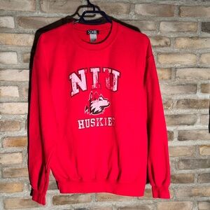 Red NIU Huskies Men's Sweater